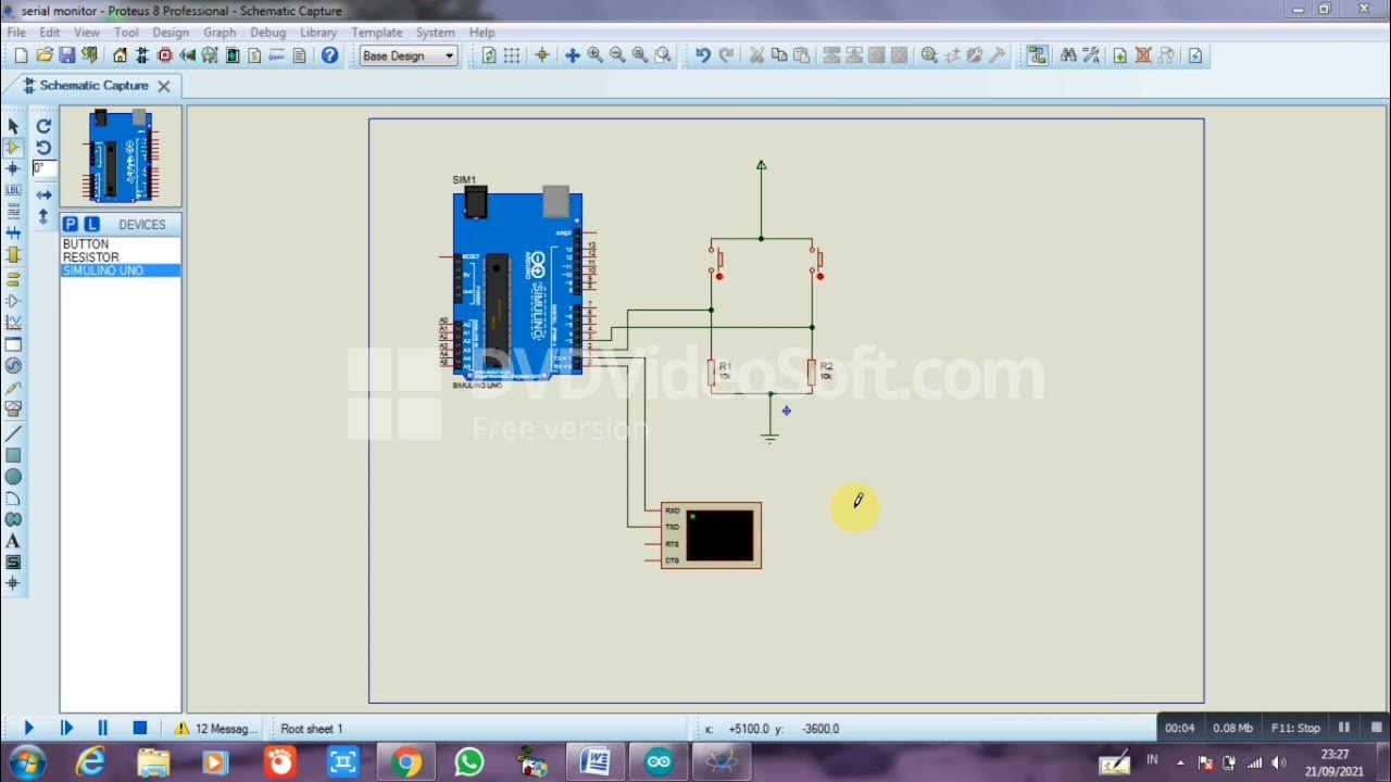 MENAMPILKAN SERIAL MONITOR||SIMULASI PROTEUS - YouTube