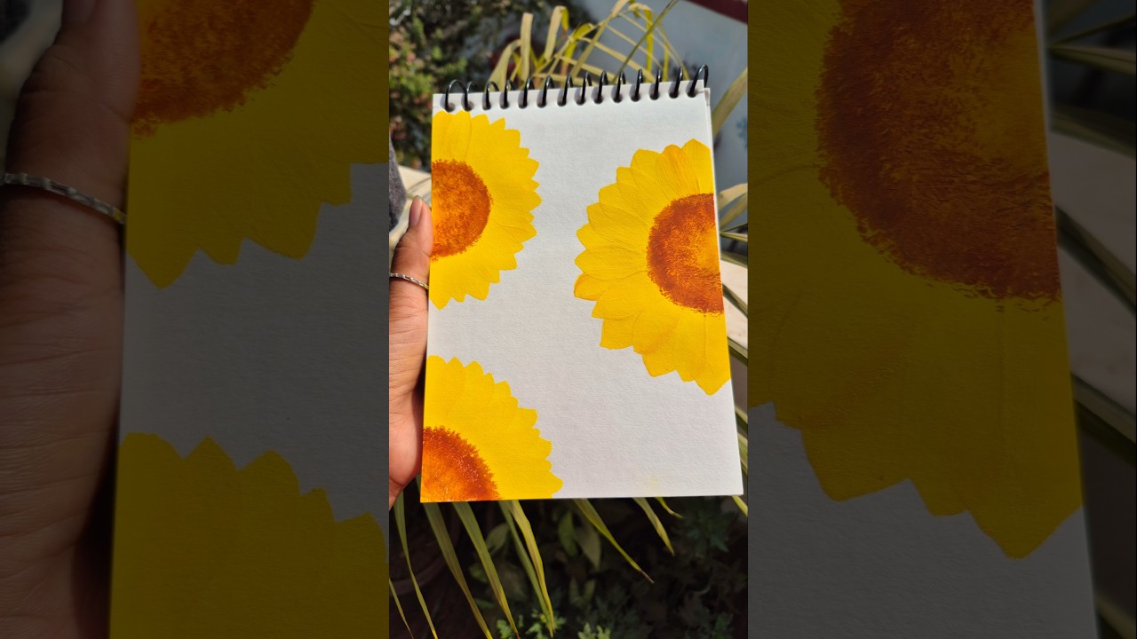 water colour art ||sunflower||🌻💛 