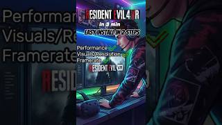 How to install in 3 min Resident Evil 4 Remake with upscaler #residentevil #re #remake #biohazard