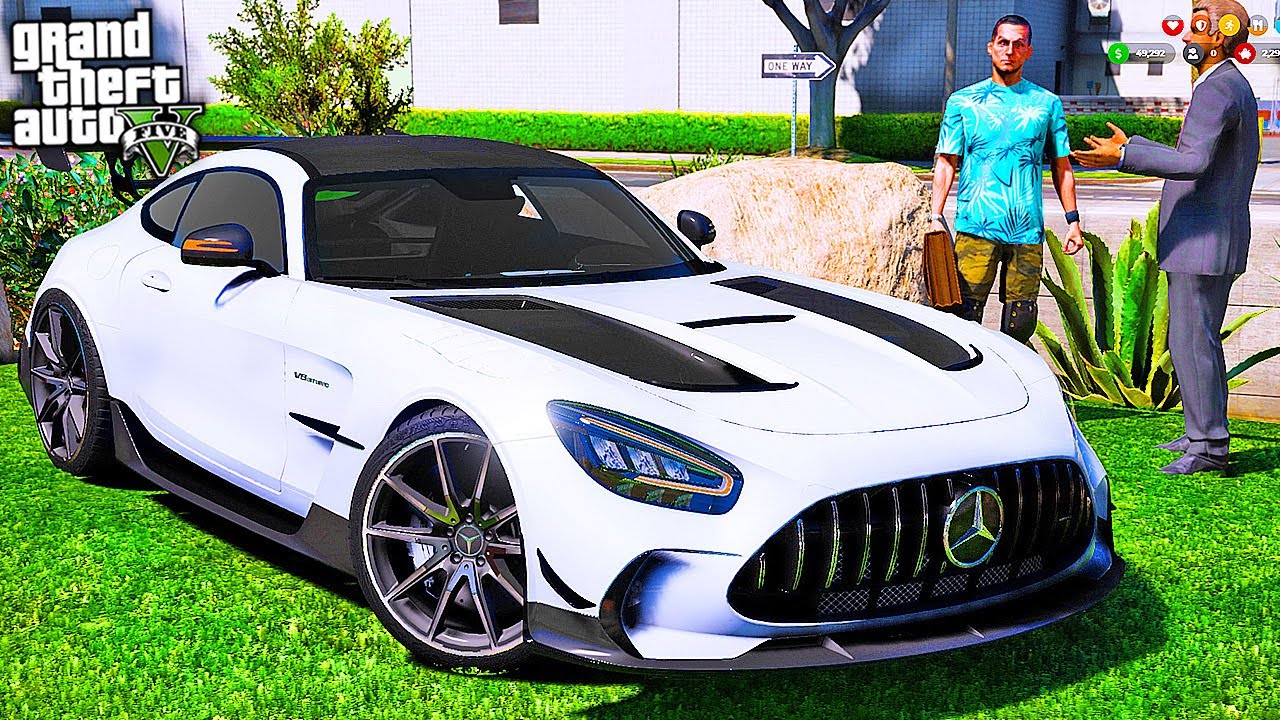 РЕАЛЬНАЯ ЖИЗНЬ В GTA 5 - ТЮНИНГ MERCEDES AMG GT! РЕШАЮ ВОПРОСЫ ПО ...