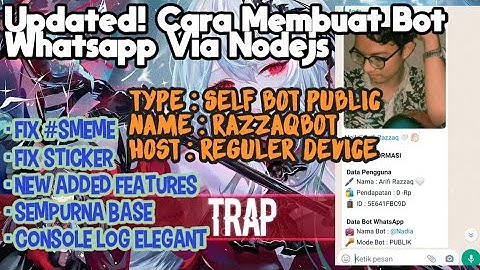 Update Script Bot WhatsApp Terbaru 2022 | razzaqBOT V 3. 0