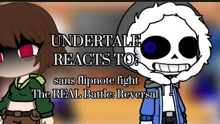 Undertale Reacts to: Sans Flipnote Animation | Gacha Reaction