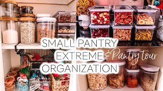 *ULTIMATE* SMALL PANTRY ORGANIZATION & SMALL PANTRY TOUR 2023| Tres Chic Mama