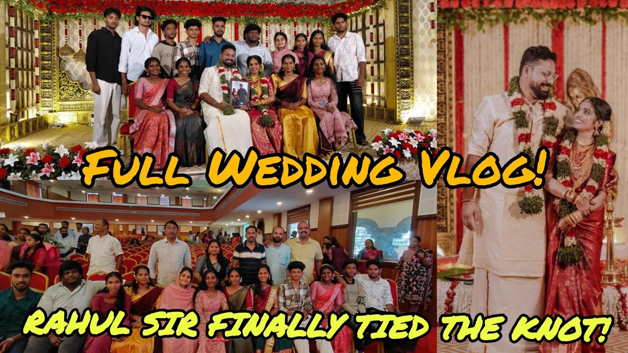 Rahul Weds Angitha 💍 | The Grand Wedding Vlog ✨                                 #RahulWedsAngitha 
