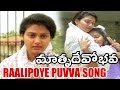 Raalipoye Puvva Song - Nassar Songs - Matru Devo Bhava Movie Songs - Madhavi, Nassar, Y  Vijaya