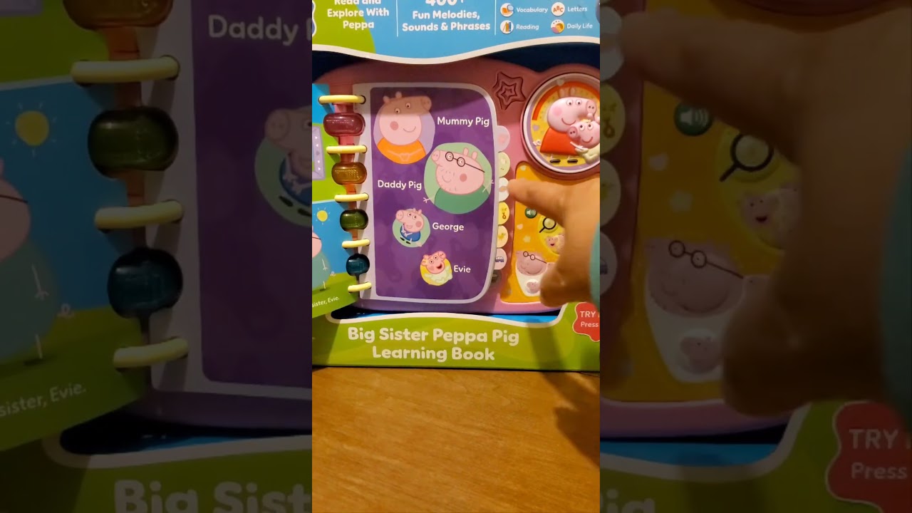 SATISFYING! LEARNING BOOK PEPPA'S PIG! ASMR! 