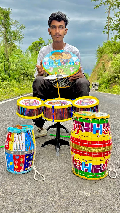 Big Hip Hop and Drums Set Senior Musical Band Instruments with 3 Dholak 😲💥