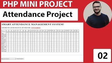 Attendance Management System Project in PHP with Source Code Part 2