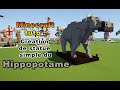 Minecraft Tuto - statue simple du Hippopotame.