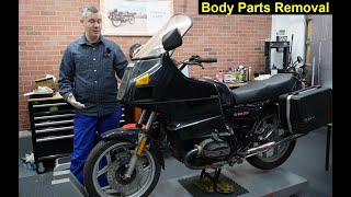 1986 BMW R80RT Monolever: Body Parts Removal