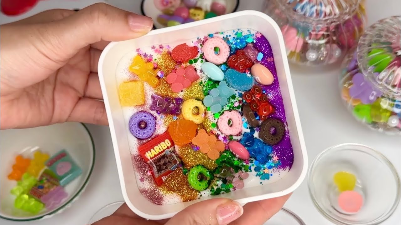 [toy asmr] Making Haribo Slime Lunch Box | 하리보 슬라임 도시락✨
