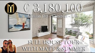 Download Lagu €3,180,100 - Luxury London House Tour by Matt \u0026 Summer -  Million Euro Listings - Luxury Property MP3