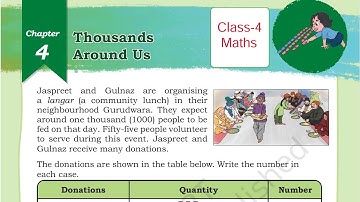 (PART-1) Thousands Around Us / Class-4 Maths Chapter-4 NCERT  Math Mela Explanation and Solution