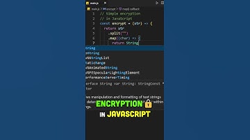 Encryption in JavaScript! #javascript #programming #shorts