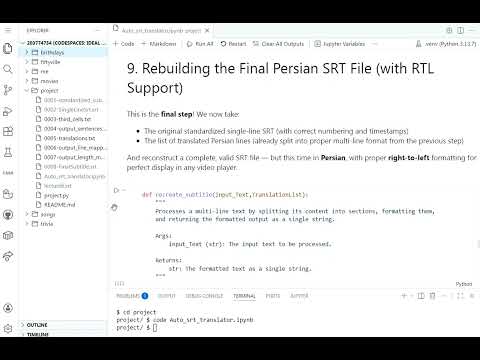 CS50 Final Project: Persian Subtitles Translator for CS50 Lectures | Mehran Najarian Khalil Abad