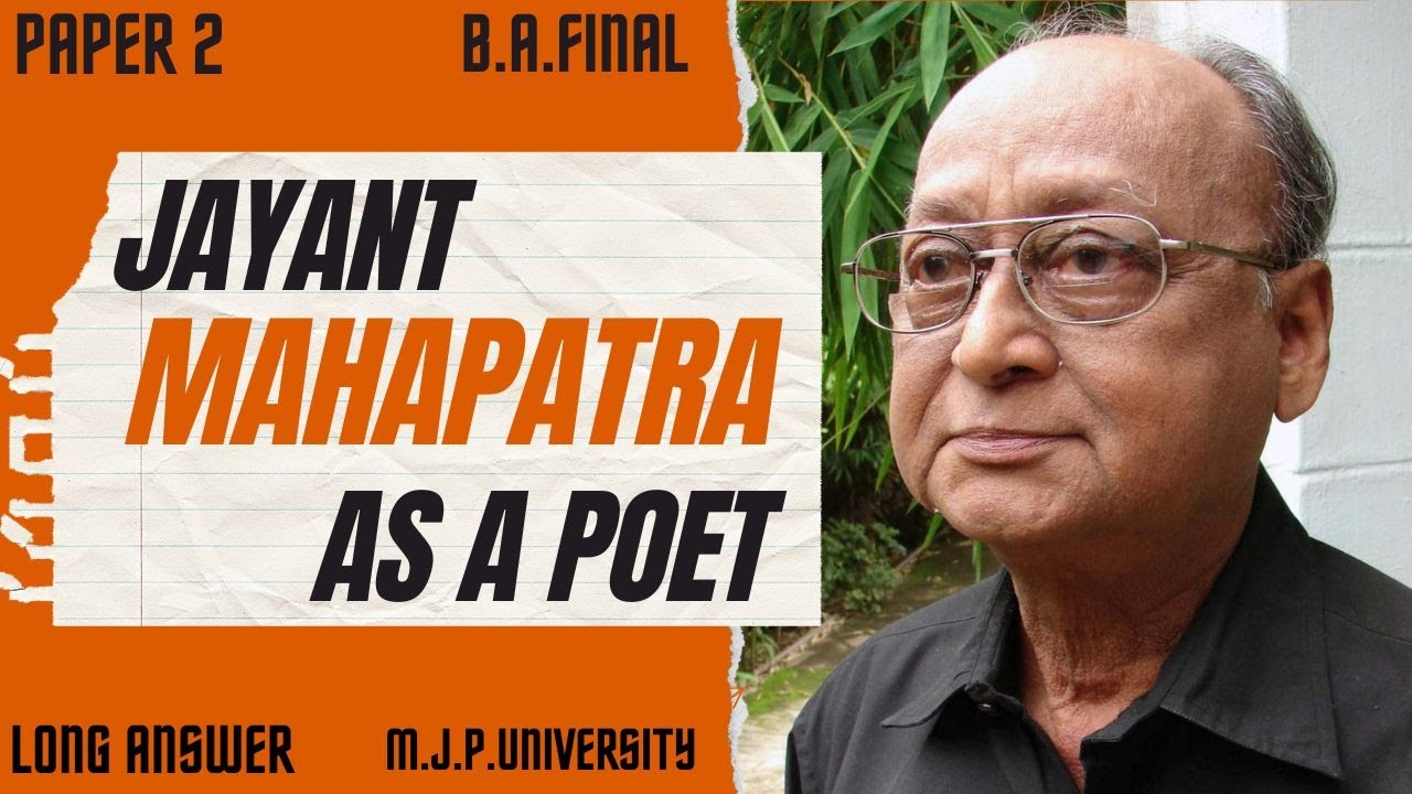 Jayanta Mahapatra As A Poet||Jayanta Mahapatra||Shivam Rex - YouTube
