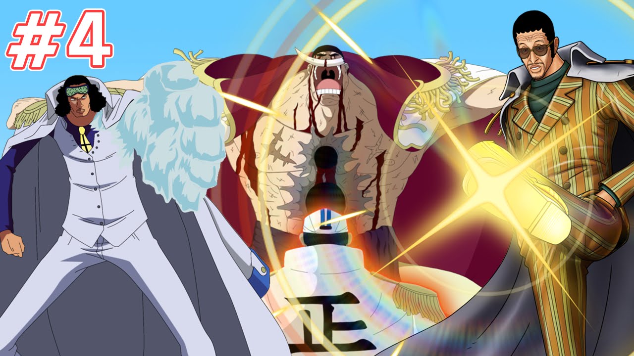 원피스 정상전쟁 흰수염vs삼대장 '원피스 버닝블러드'[PC][중력캠방](One Piece Burning Blood) - YouTube