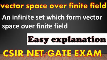VECTOR SPACE BY INFINITE SET OVER FINITE FIELD #exampleofvectorspace #linearalgebra