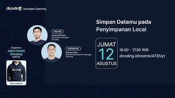 Dicoding Developer Coaching #61: Flutter | Simpan Datamu pada Penyimpanan Local