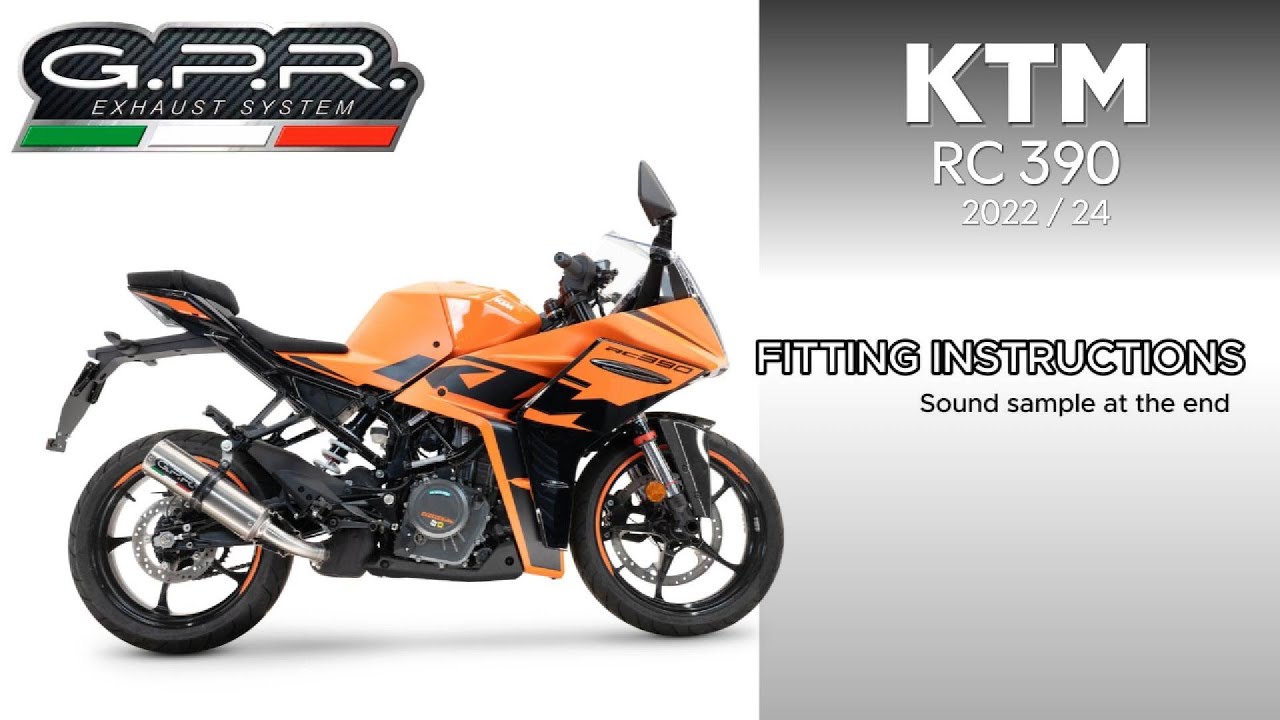 GPR製 KTM RC390 (2022-2024)用スリップオンマフラー M3 Inox | 高性能