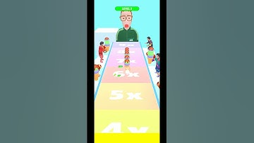 Ice Cream Stack Runner 3D Game (Relaxing Gameplay)#3🍦🍦#icecream #casualgames #shorts #sandwich