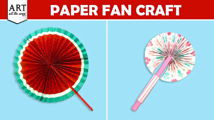 Cool Paper Fan Crafting Ideas | Paper Craft for Kids | Easy Handmade Fans | Foldable fans@VENTUNOART