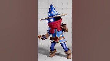 Mysterious Fantasy Wizard 3D Animation #animation #fantasy #shorts