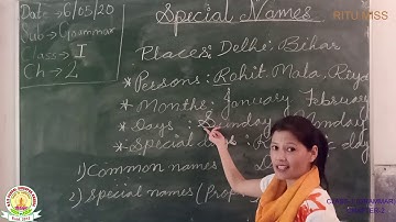 DAV SCHOOL TUTORIAL CLASS 1 ENGLISH GRAMMAR BY RITU MISS