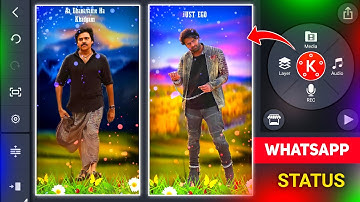 Background changing effect video editing in kinemaster telugu | lyrics whatsapp status video editing