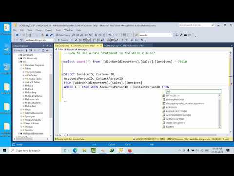 How to Use a CASE Statement in the WHERE Clause? T SQL Interview Question