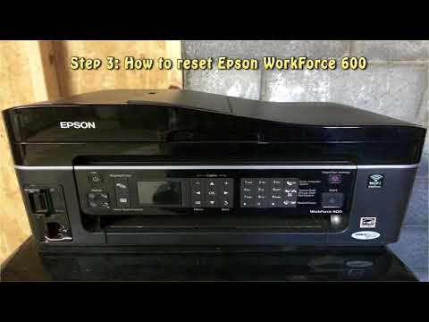 Reset Epson WorkForce 600 Waste Ink Pad Counter