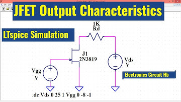 LTSpice JFET Output Characteristics | Simulation