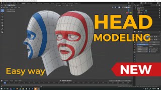Modeling a HUMAN HEAD in Blender