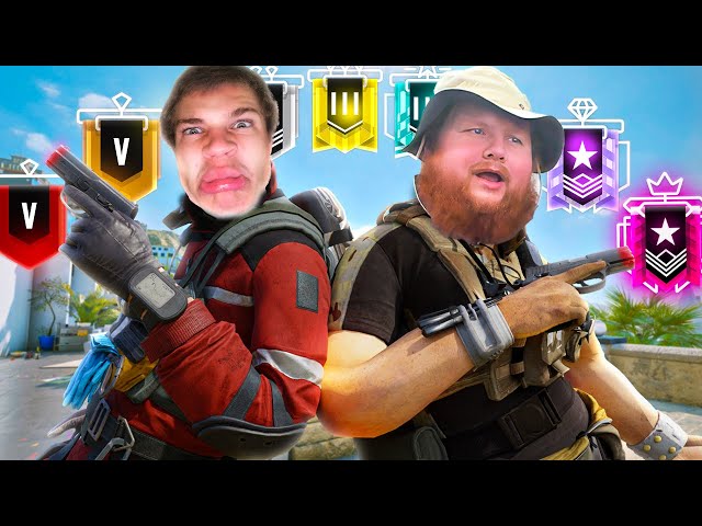 Jynxzi & CaseOh 2v2 Vs EVERY Rank (Rainbow Six Siege) class=