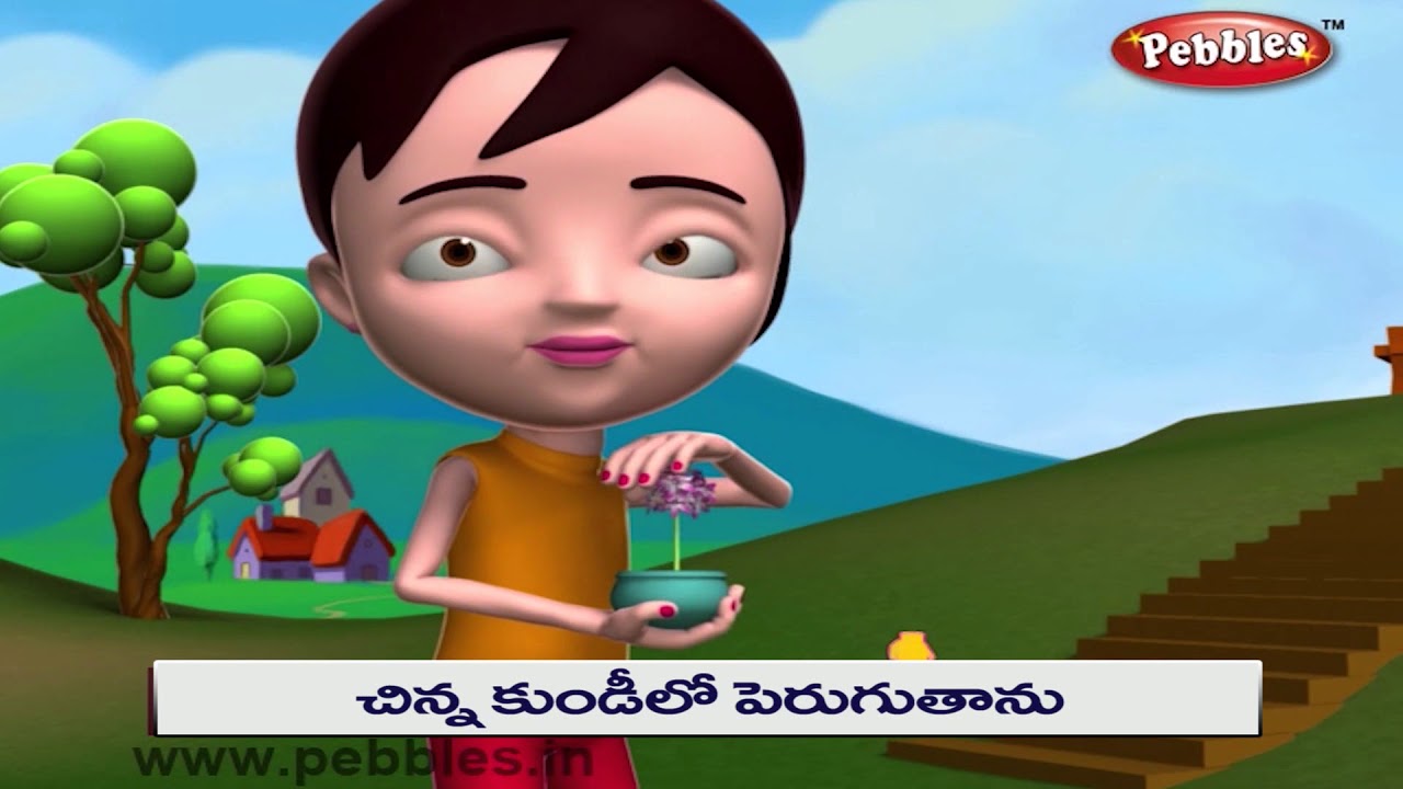 Orchid in Telugu flowers rhymes Telugu rhymes for kids YouTube
