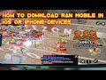 How to Download Ran Mobile on IOS Devices Latest Tutorial | Ran Mobile The Master Class in Iphone
