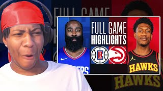 KAWHI IS PRIME MJ!  Lvgit Reacts To CLIPPERS at HAWKS | FULL GAME HIGHLIGHTS | February 5, 2024