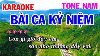 Video thumbnail of "Karaoke Bài Ca Kỷ Niệm Tone Nam Nhạc Sống | Mai Thảo Organ"