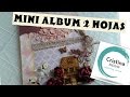 SCRAP. MINI ALBUM CON DOS HOJAS