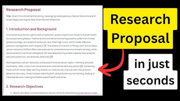 Create a Complete Research Proposal Instantly Using This Free AI Tool