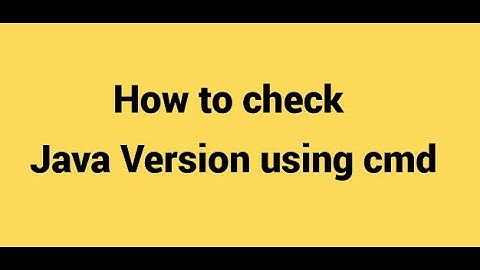 How to check java version on windows 10 using command prompt || Java version using command prompt