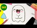 Comment dessiner fantme kawaii tape par tape  dessins kawaii facile  comment dessiner halloween