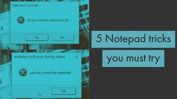 Five funny and best notepad tricks