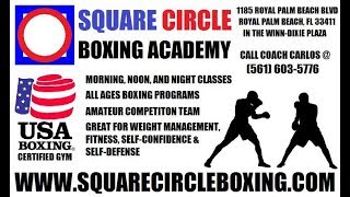 James Arias II training under Coach Carlos Rangel, Square Circle Boxing Academy.