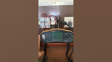RCD, RCBO tripping current testing by multifunction meter