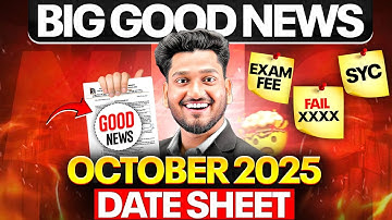 NIOS Big Latest Updates October 2025 Exam Fee | Date Sheet | TMA & Practical Marks | Big Changes