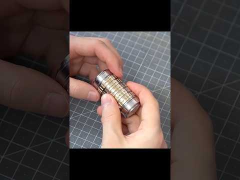Transforming a Solid Nut Into a Unique Lock #shortsfeed #uniquelock #making thumbnail