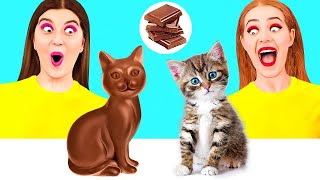 Real Food vs Chocolate Food Challenge by TeenChallenge
