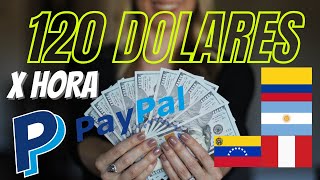 120$ EN 1 HORA/ APLIACION PARA GANAR DINERO PARA PAYPAL POR INTERNET SIN REFERIDOS Y GRATIS!