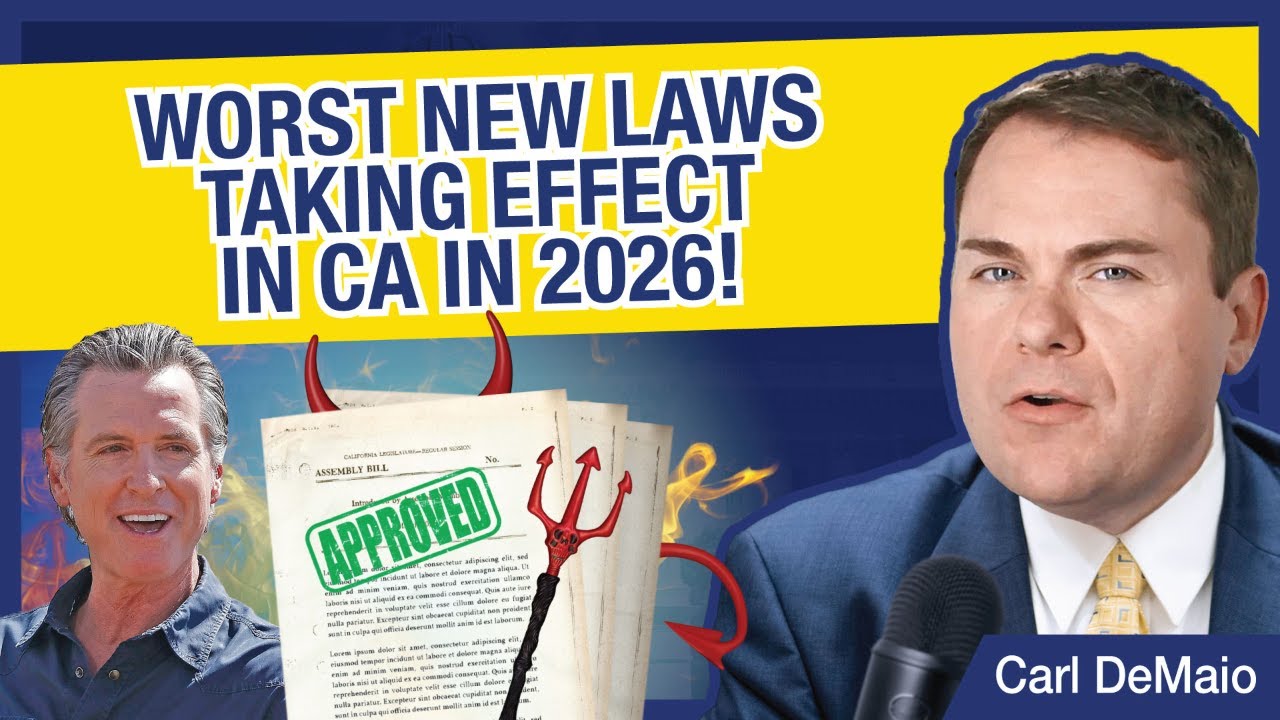 Worst New Laws Taking Effect in California in 2026! - YouTube